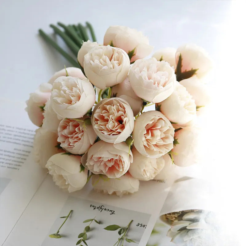 Artificial Peony Silk Bouquet