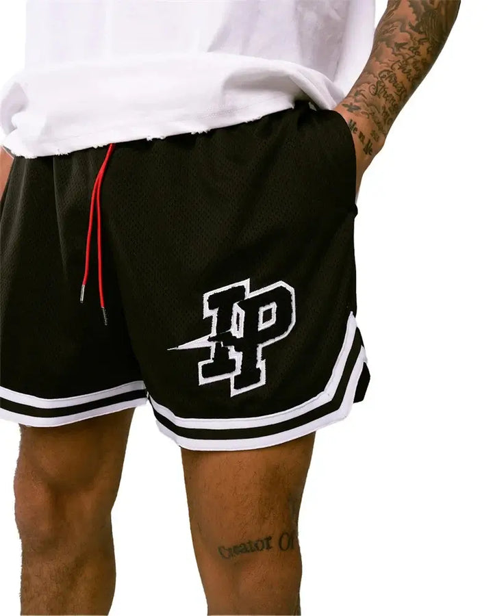 Men's Basketball Shorts with Embroidered Logo