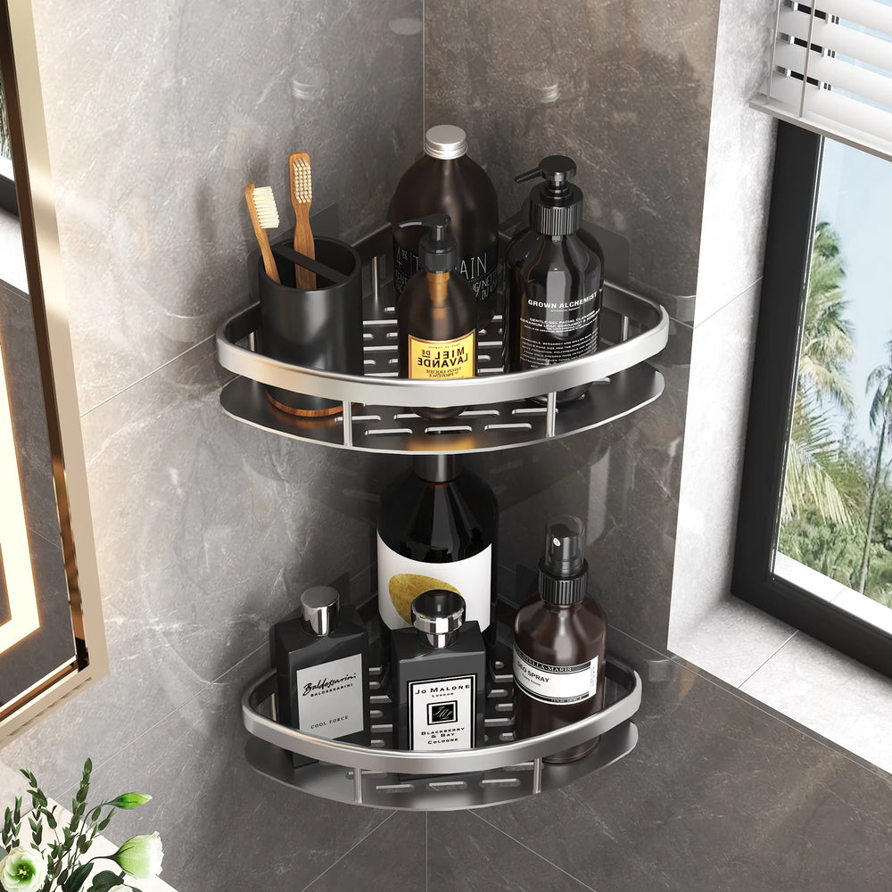 Shelf Organizer: No-Drill Storage Solution for Bathroom Accessories