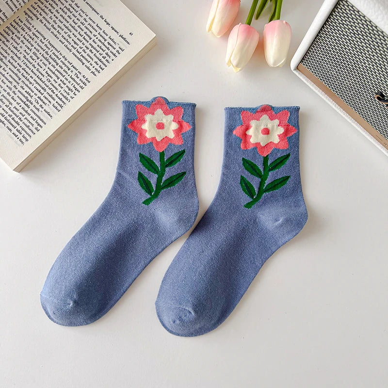 Flower Socks - Breathable Casual Short Socks