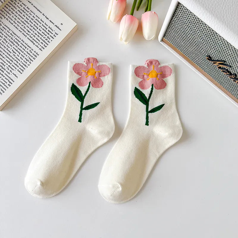 Flower Socks - Breathable Casual Short Socks