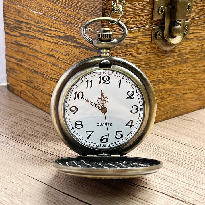 King's Cross London 9 3/4 Platform Bronze Pocket Watch