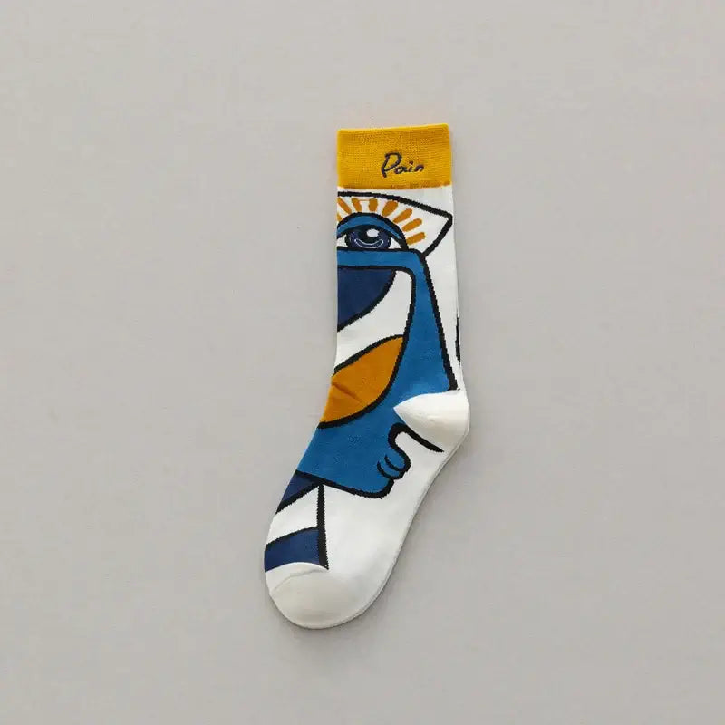 Fashion Trend Graffiti Cotton Socks