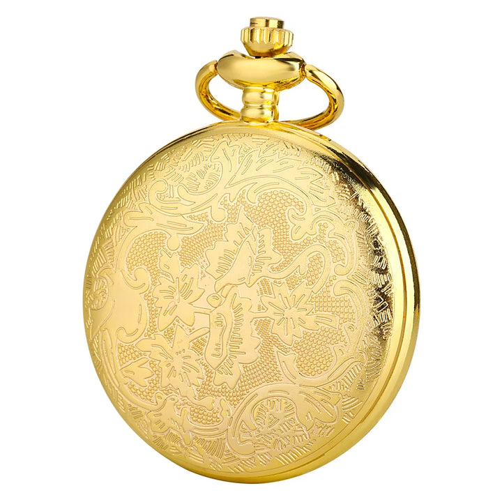 Luxury Diamond-Encrusted Owl Quartz Pocket Watch Necklace