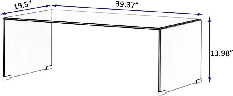 2-Tier Modern Side Coffee Table for Living Room