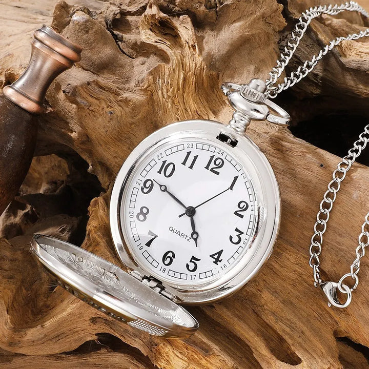 Vintage 'Greatest Dad' Quartz Pocket Watch