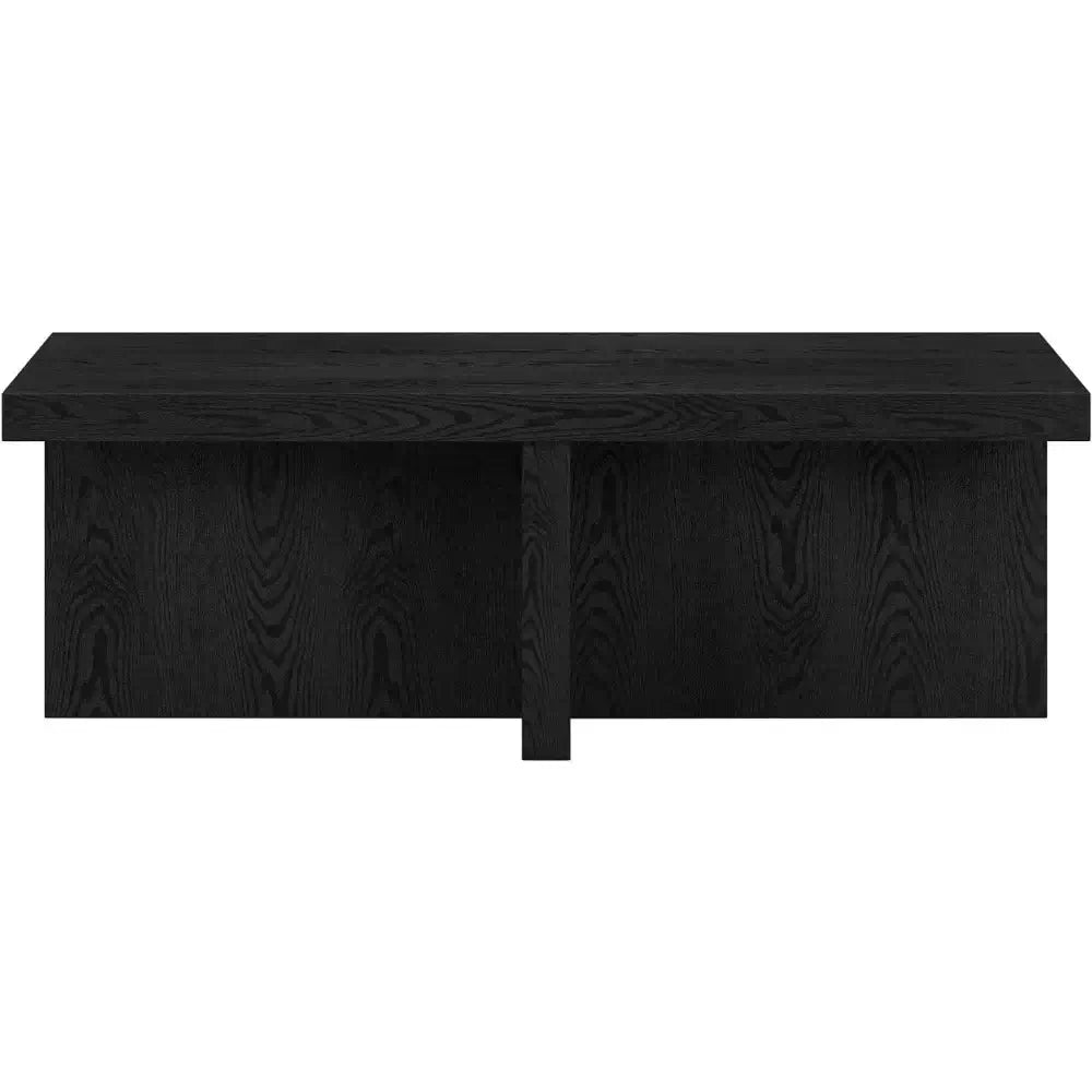 44” Wide Coffee Table for Living Room, Black