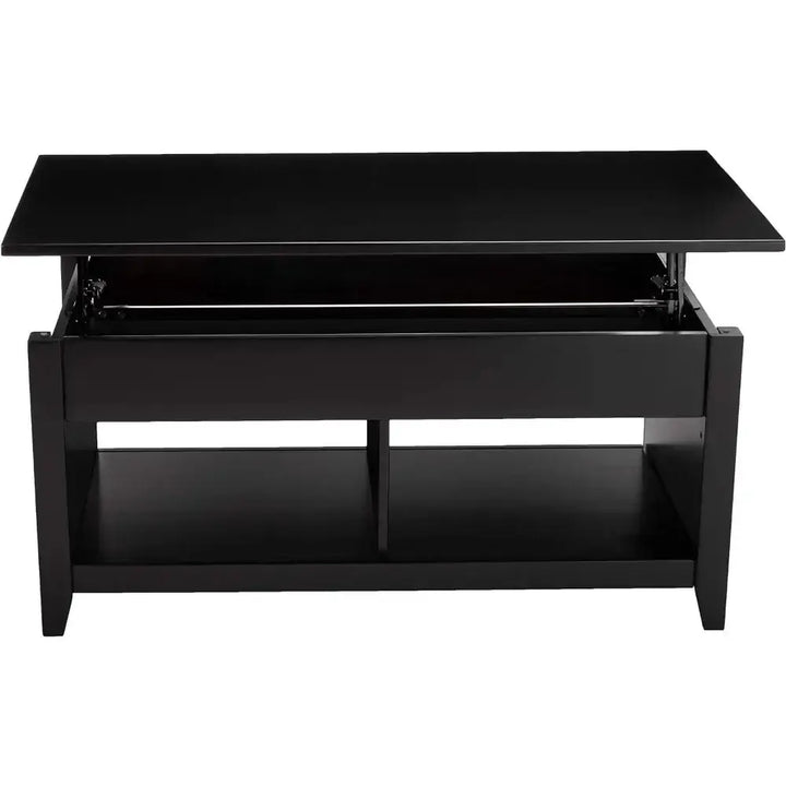 Coffee Table with Lift-Top Storage, Black