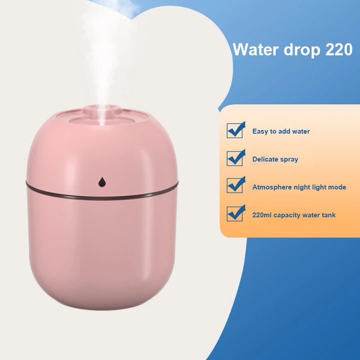 Air Humidifier - Ultrasonic Mini Essential Oils Diffuser