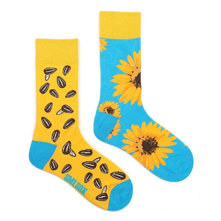 Colorful Flower Cotton Socks