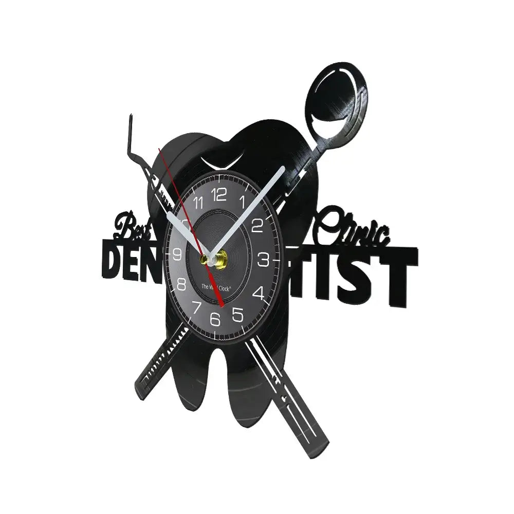 Dental Office Vinyl Record Wall Clock - Dentist Gift