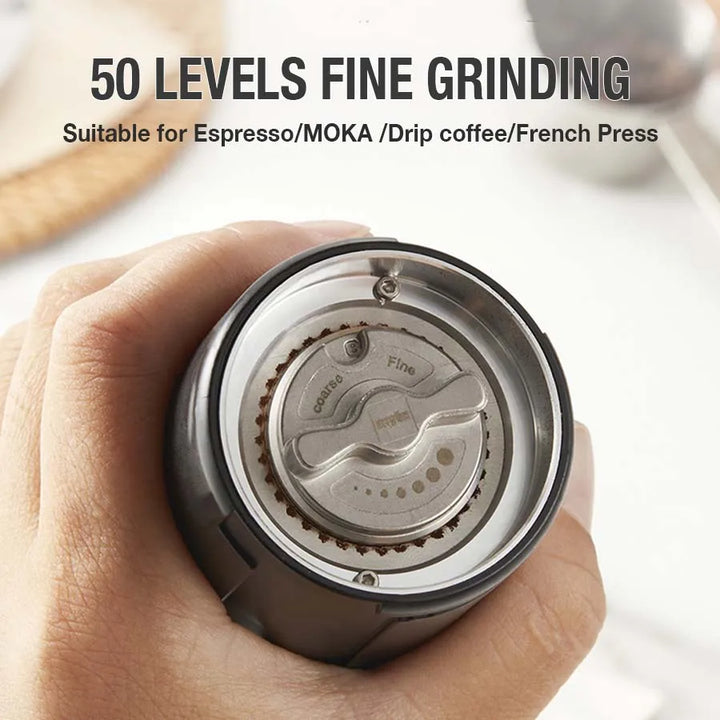 Stainless Steel Mini Portable Electric Coffee Grinder