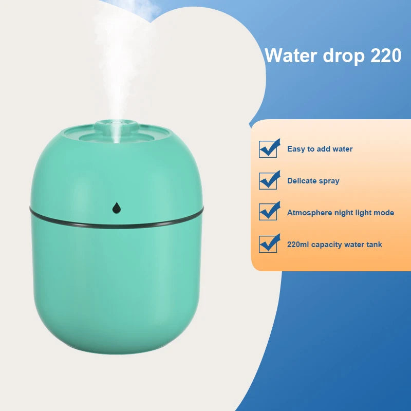 Air Humidifier - Ultrasonic Mini Essential Oils Diffuser