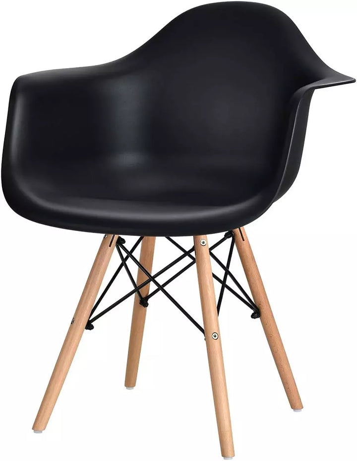 Set of 2 Black Dining Chairs