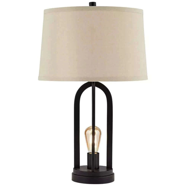 360 Lighting Set of 2 Marcel Industrial USB Table Lamps