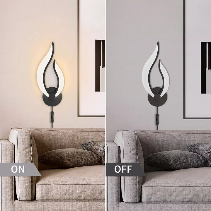 Set of 2 Modern LED Wall Lamps for Bedrooms