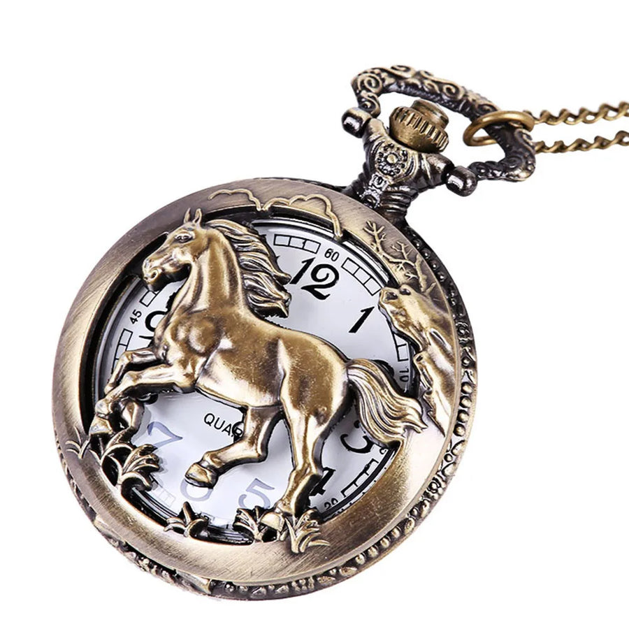 Stallion Quartz Pocket Watch - Round Dial