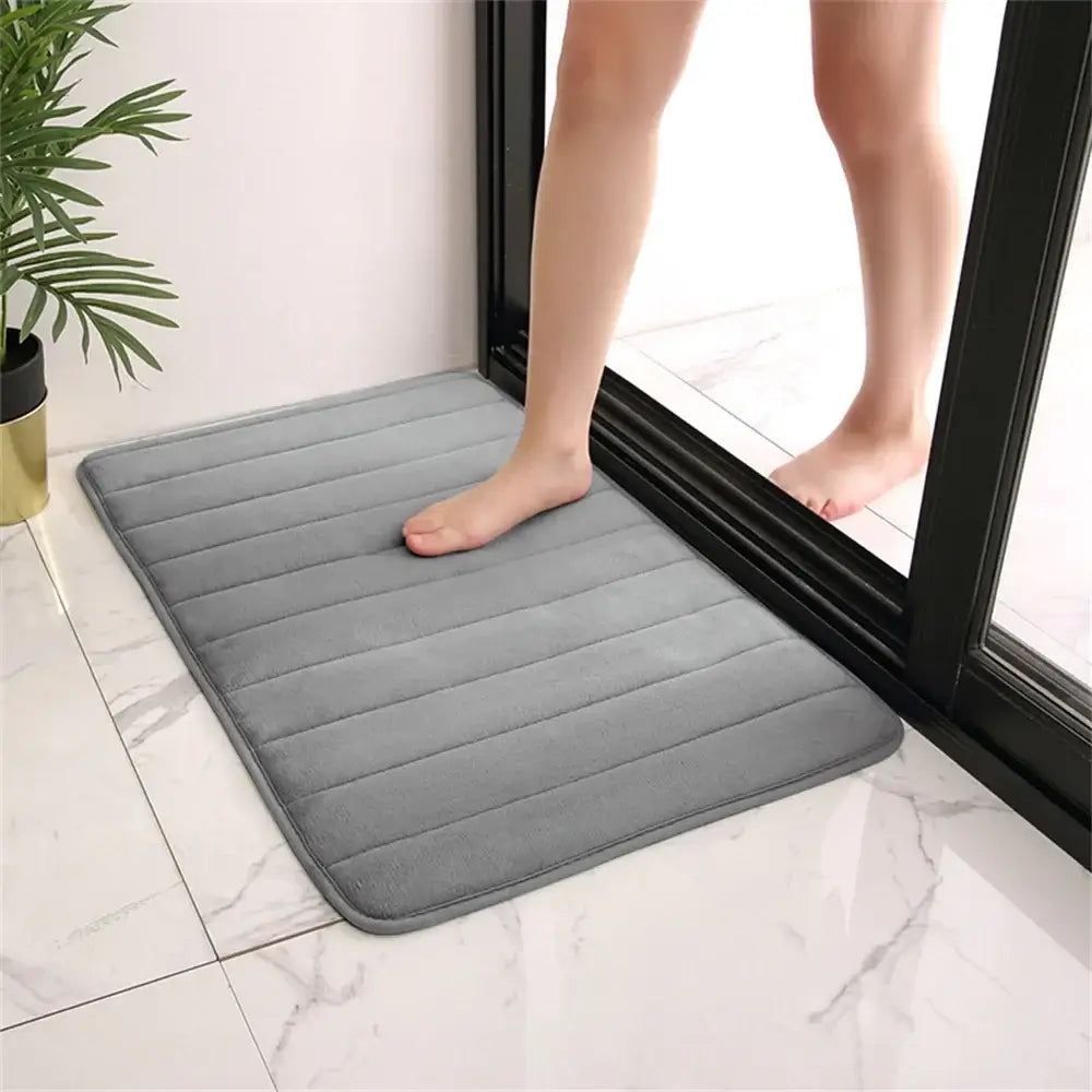 Super Absorbent Non-Slip Bath Mat - Soft Memory Foam Rug