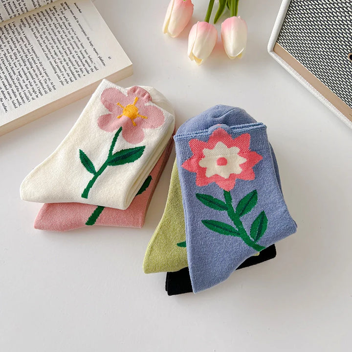 Flower Socks - Breathable Casual Short Socks