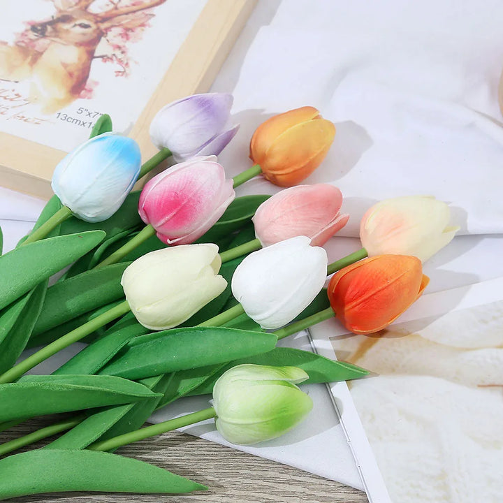 Artificial Tulip PE Foam Bouquet