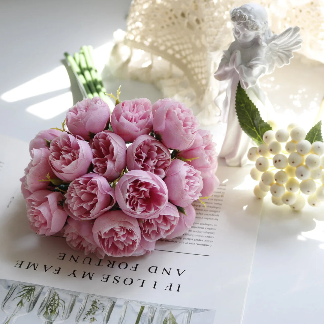 Artificial Peony Silk Bouquet