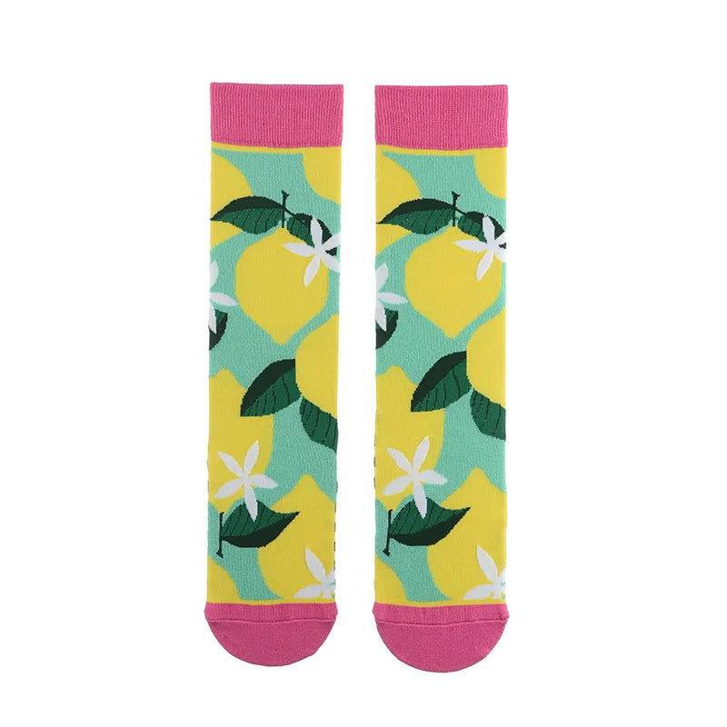 Colorful Cotton Socks - Straight Trendy Socks