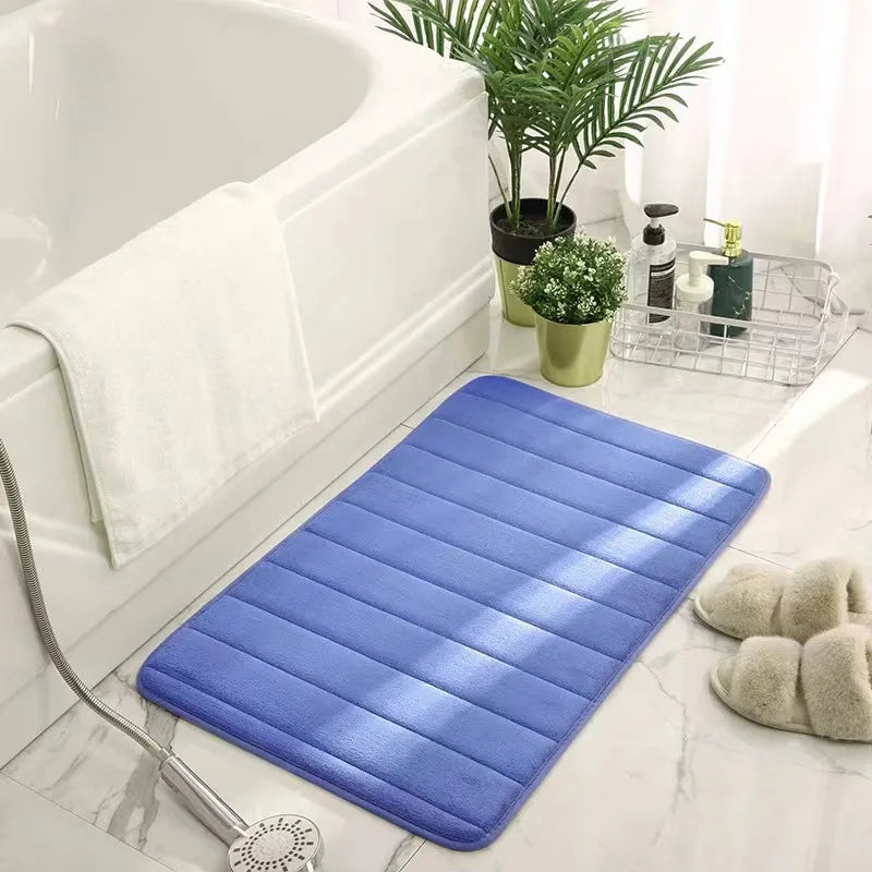 Luxe Cobblestone Bath Mat - Slip-Resistant Comfort