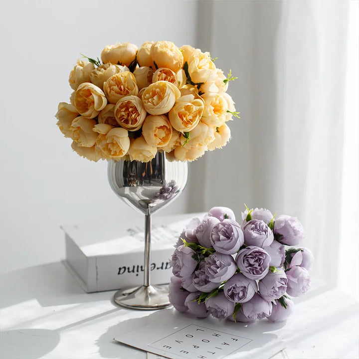 Artificial Peony Silk Bouquet