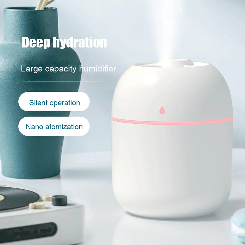 Air Humidifier - Ultrasonic Mini Essential Oils Diffuser