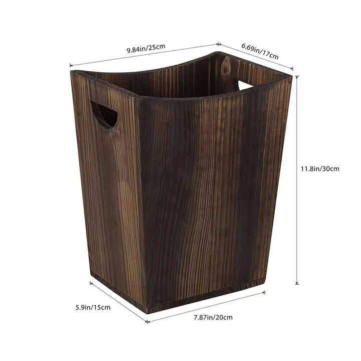 MOOACE Small Wooden Waste Bin