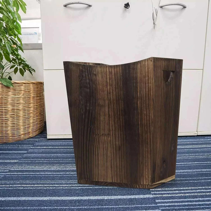 MOOACE Small Wooden Waste Bin