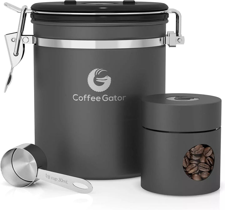 Stainless Steel Coffee Gator Canister - Medium 16oz