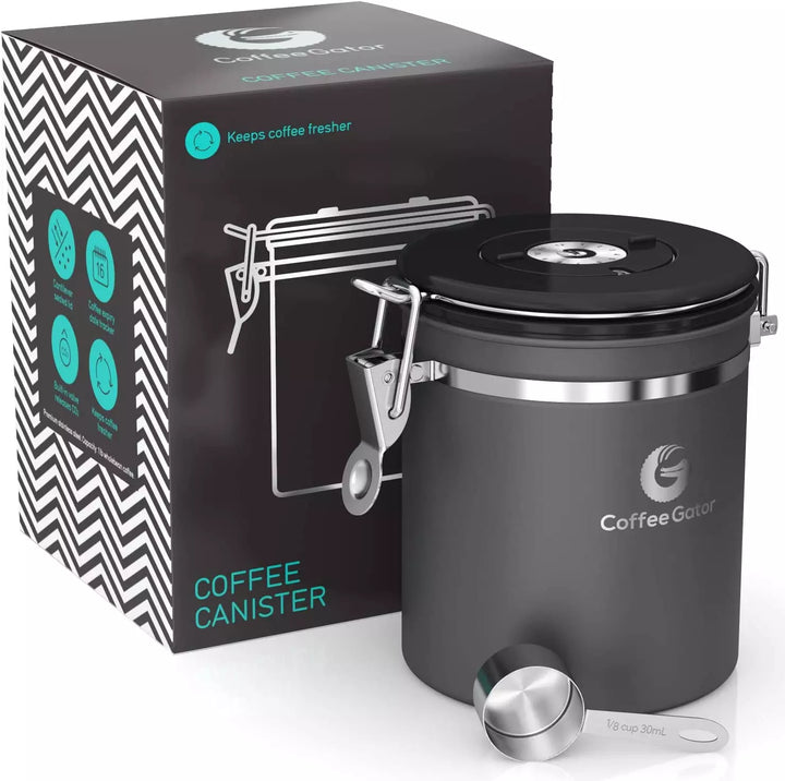 Stainless Steel Coffee Gator Canister - Medium 16oz