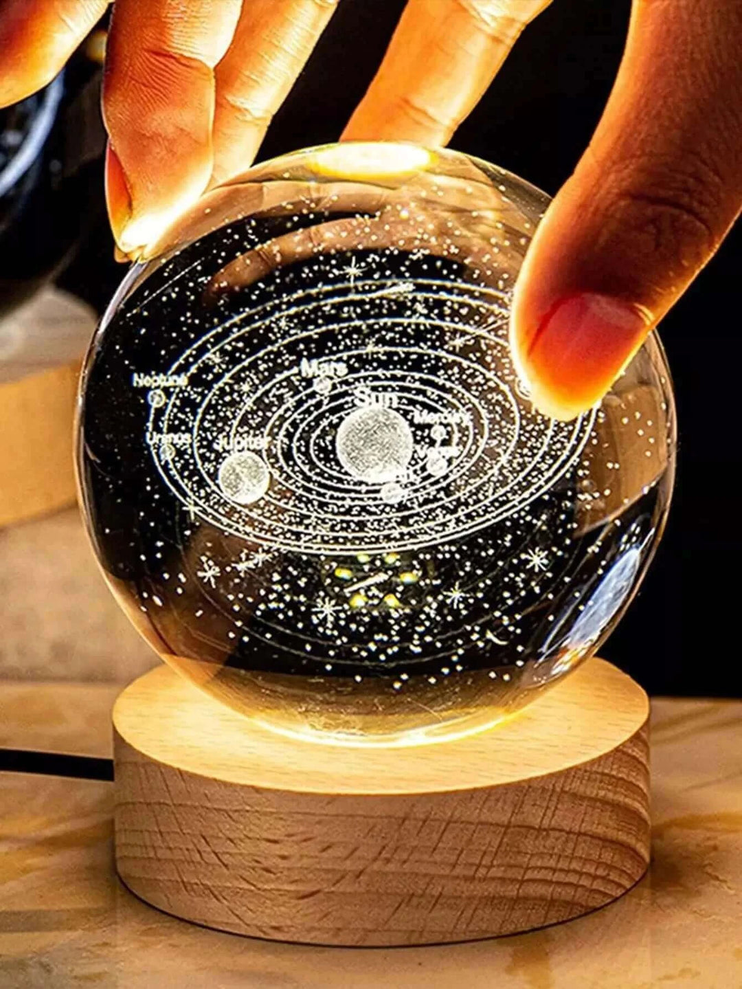 Star Night Lights Solar System Crystal Ball