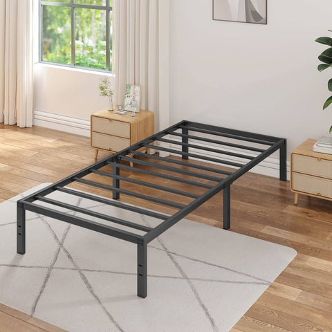 Twin size 16-inch Heavy Duty Metal Bed Frame with 3,000 lbs Weight Capacity