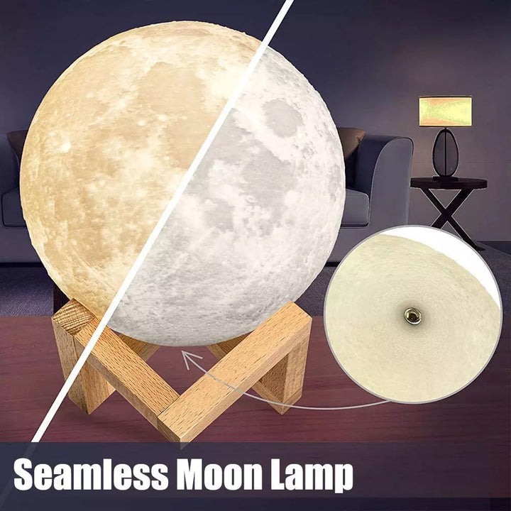 Moon Lamp 2023 Upgrade, 3D Printing Moon Light with 16 LED Colors