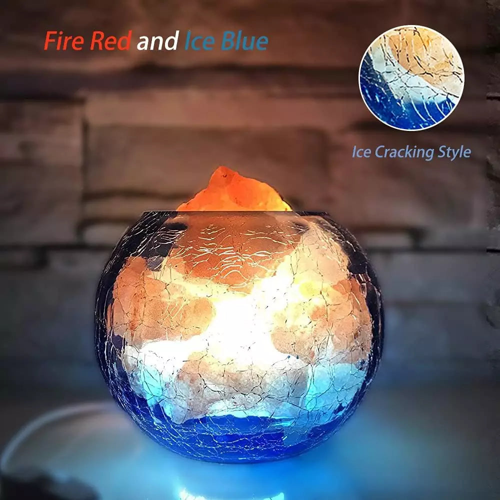 USB Himalayan Salt Lamp with Dimmer, Night Light and Mood Lighting