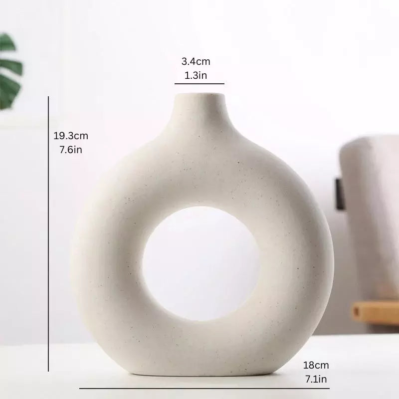 Hollow Nordic Vase: Elegant Flower Pot for Home and Office