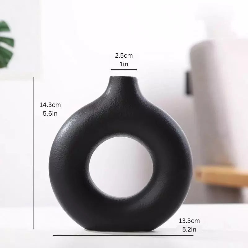 Hollow Nordic Vase: Elegant Flower Pot for Home and Office