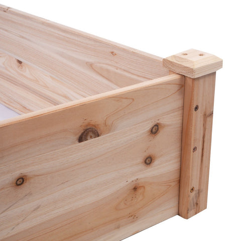 Solid Wood 8 ft x 2 ft Raised Garden Bed Planter