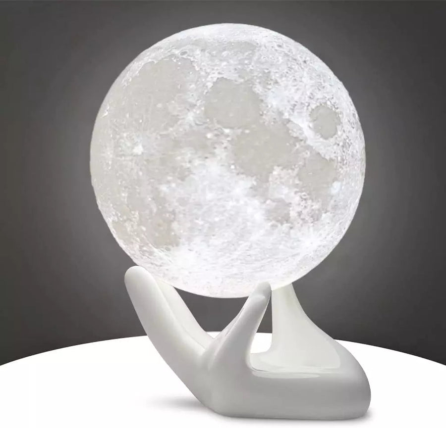 BRIGHTWORLD Moon Lamp, 3.5 Inch 3D Lunar Lamp