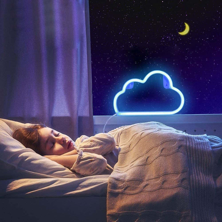 Cloud Neon Sign - Dreamy Bedroom Night Light