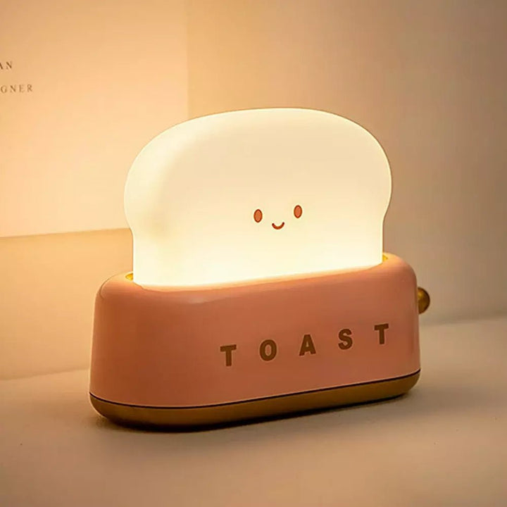 Cute Bread Night Light, Bedside Sleep or Reading Light