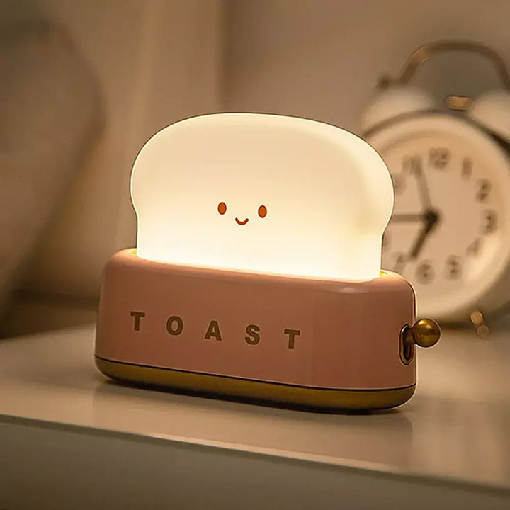 Cute Bread Night Light, Bedside Sleep or Reading Light