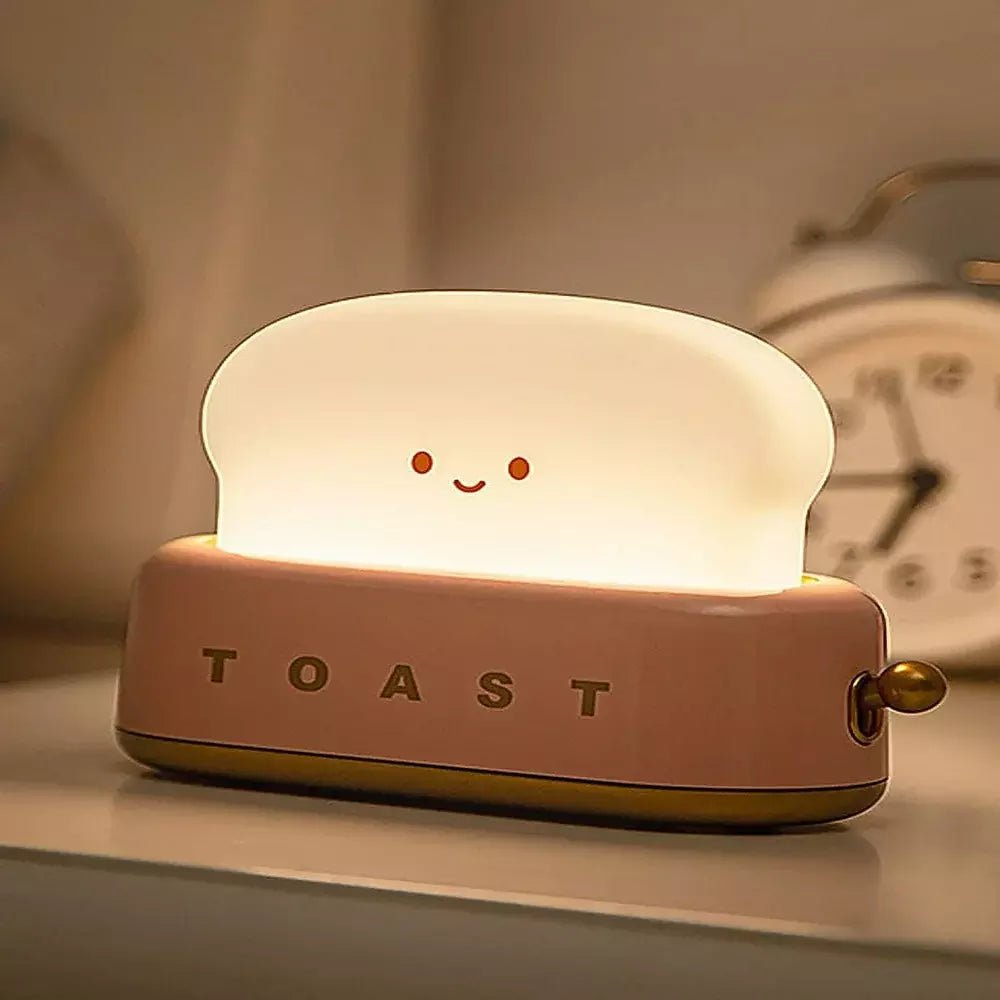 Cute Bread Night Light, Bedside Sleep or Reading Light