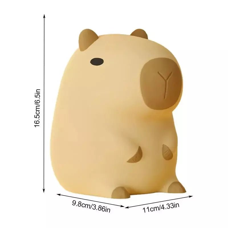 Cute Cartoon Capybara Silicone Night Light