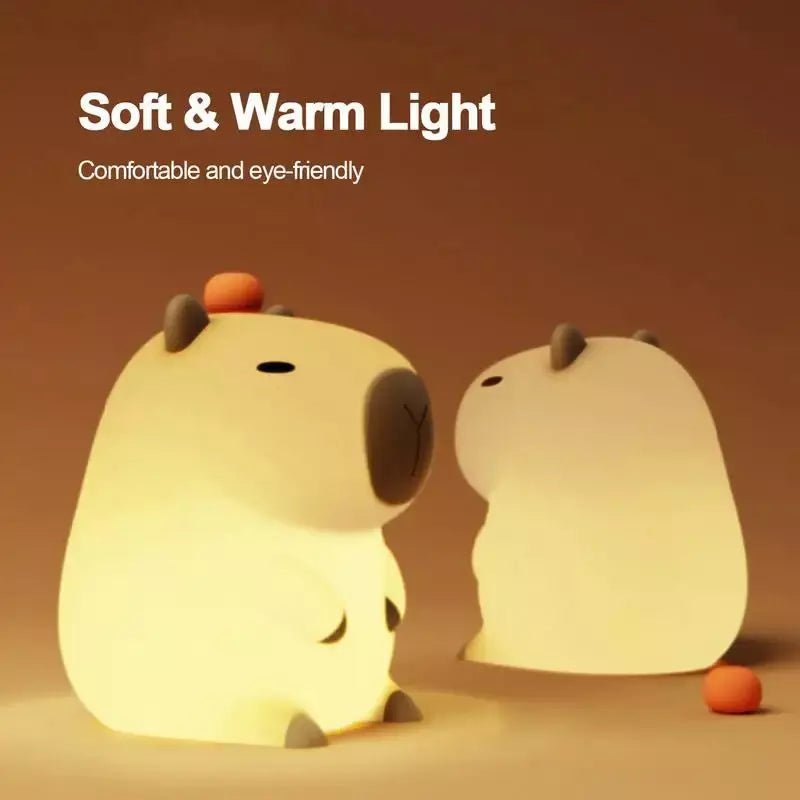 Cute Cartoon Capybara Silicone Night Light