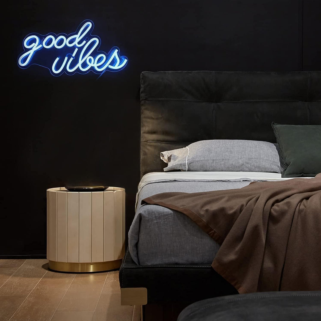 DECANIT Good Vibes Neon Sign for Bedroom Wall