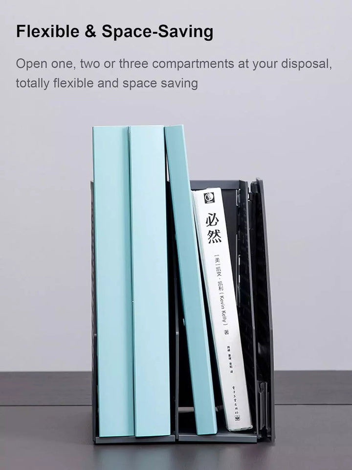 Collapsible Magazine File Holder/Desk Organizer for Office Organization