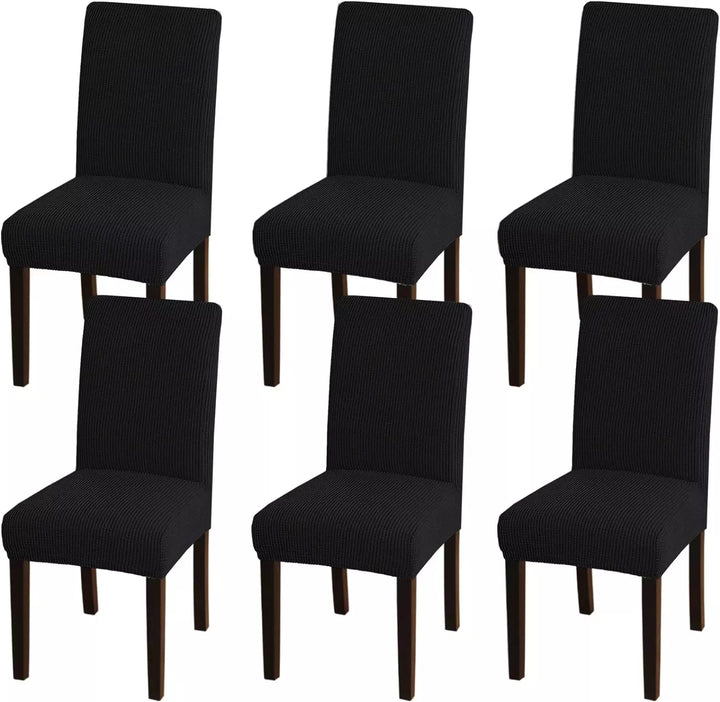 Set of 6 Dining Chair Covers, Stretch Chair Covers for Dining Room